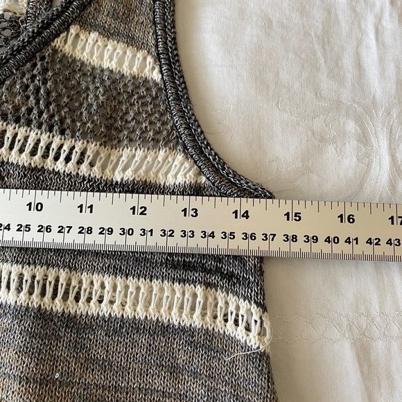 Free People Women's‎ Crochet Asymmetrical See-Through Layering Tank Top Size XS - Picture 9 of 12